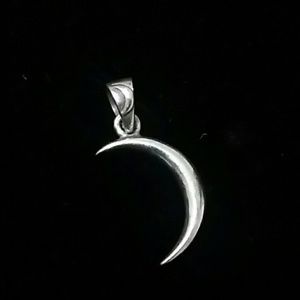 Sterling silver moon pendant/charm